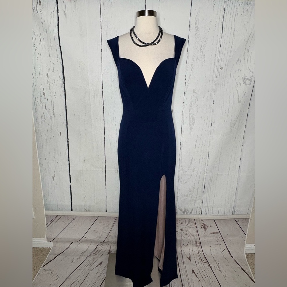 City Studio Midnight Blue Strapless Dress